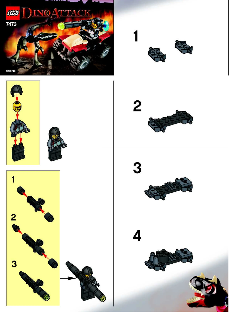 First page image of the manual for Dino 7473