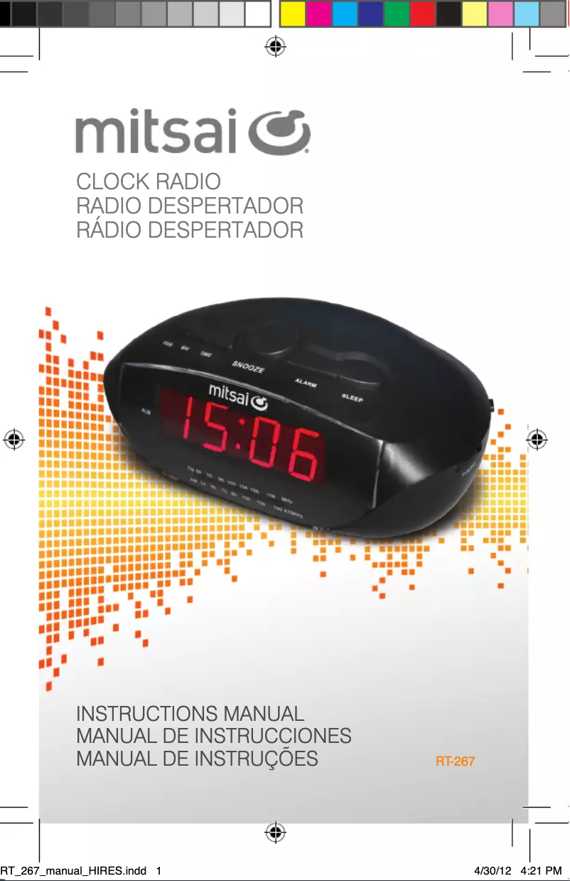 Image de la première page du manuel de l'appareil RT-267