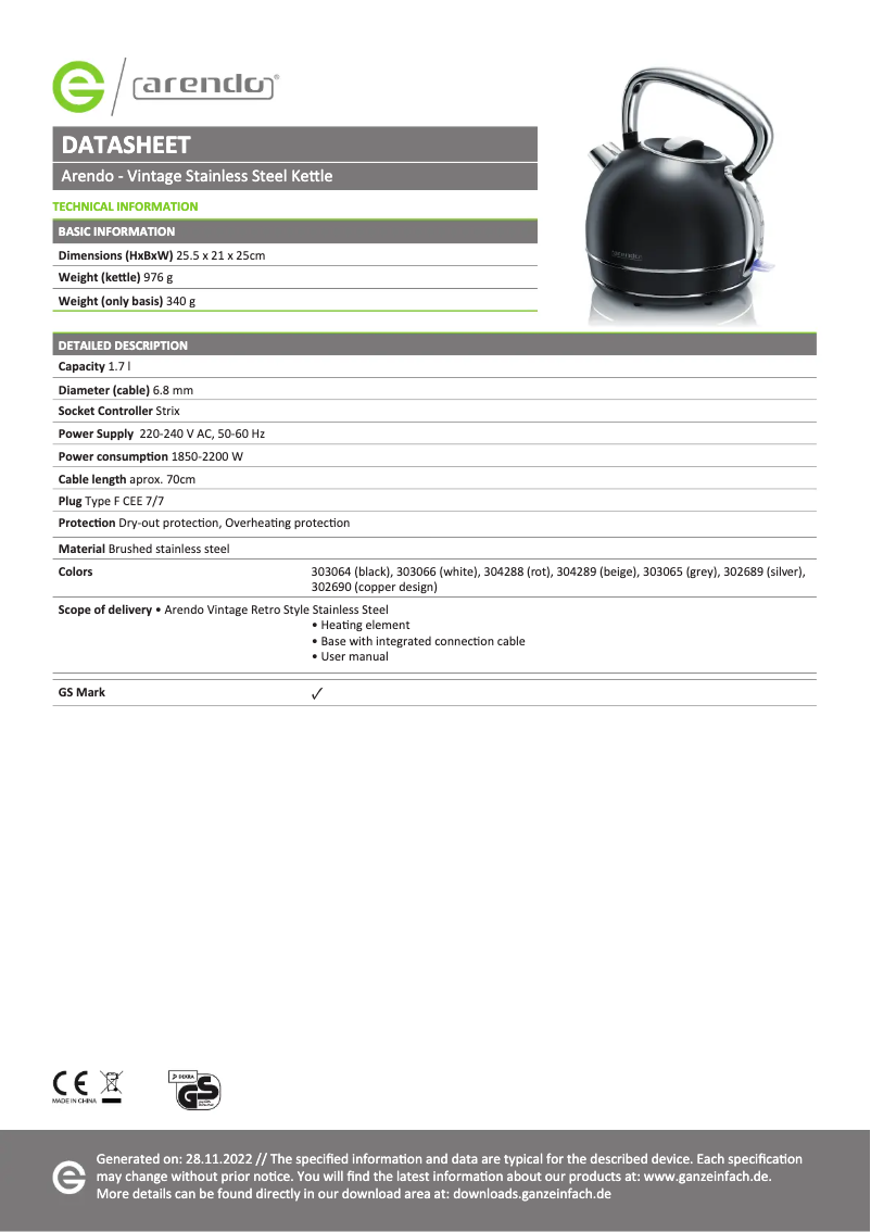 Image de la première page du manuel de l'appareil Vintage 302690