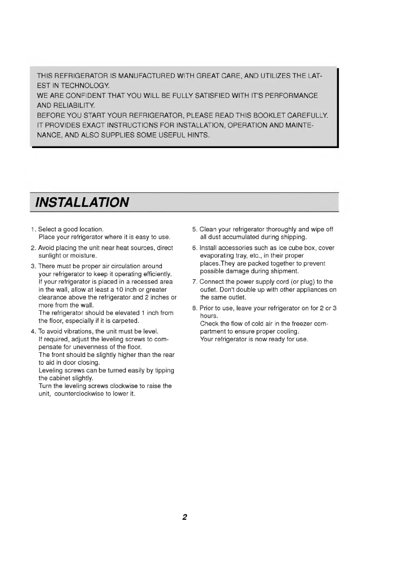 Imagen de la primera página del manual del dispositivo GR-403SV