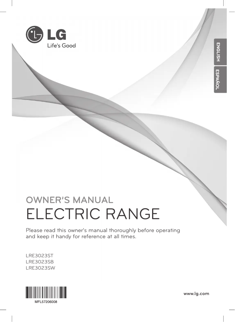 Page n°1 - Manuel utilisateur LG LRE3023SB