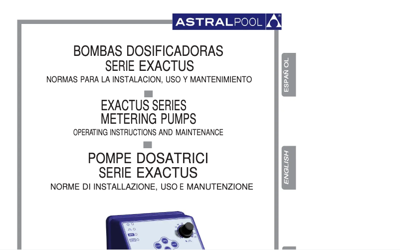 Page 1 de la notice Manuel utilisateur AstralPool 57153