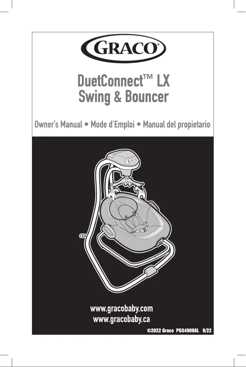 Page 1 de la notice Guide de démarrage rapide Graco Duet Connect LX