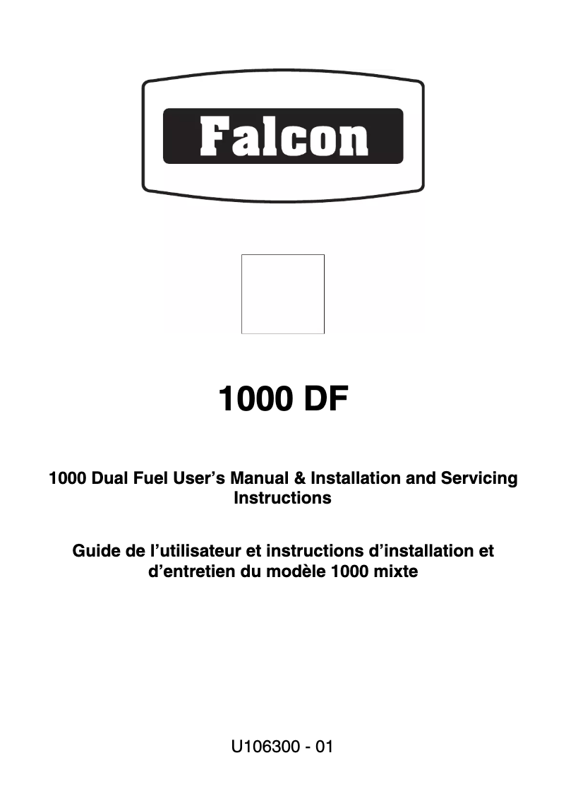 Page n°1 - Manuel utilisateur Falcon De Luxe 1000DF