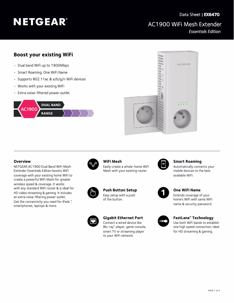 Image de la première page du manuel de l'appareil EX6470