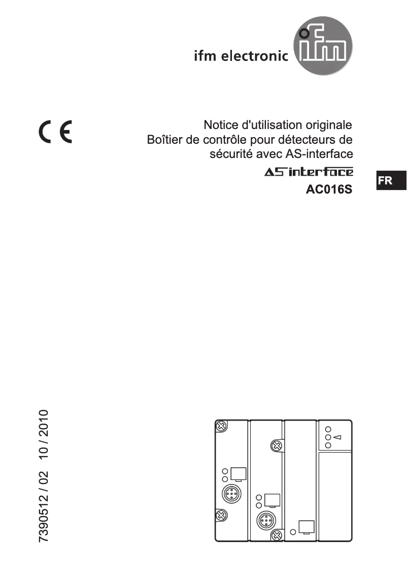 Image de la première page du manuel de l'appareil AC016S