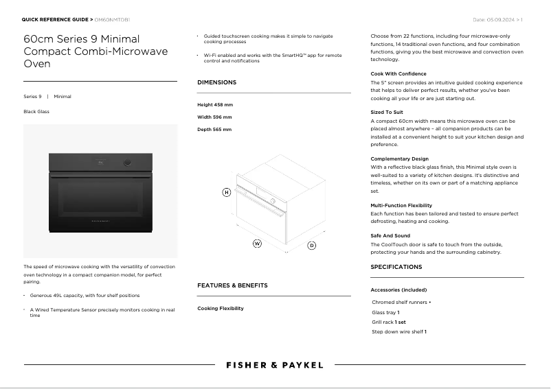 Image de la première page du manuel de l'appareil OM60NMLB1