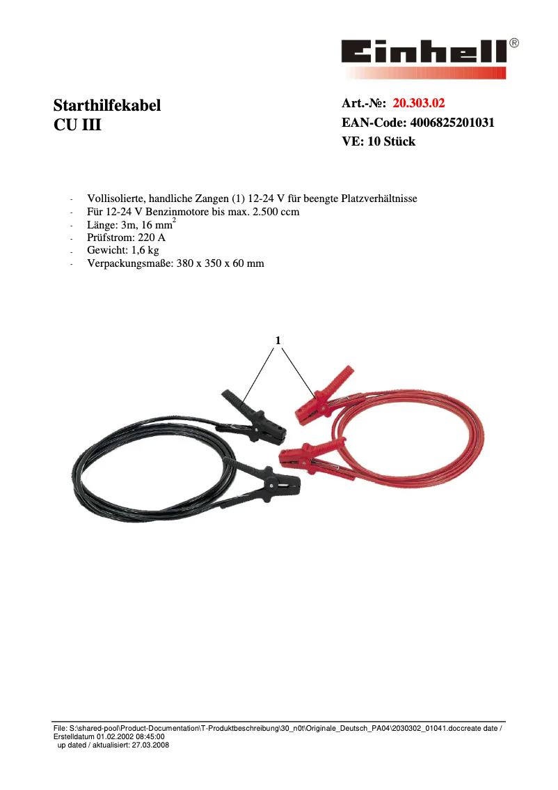 Image de la première page du manuel de l'appareil CU III