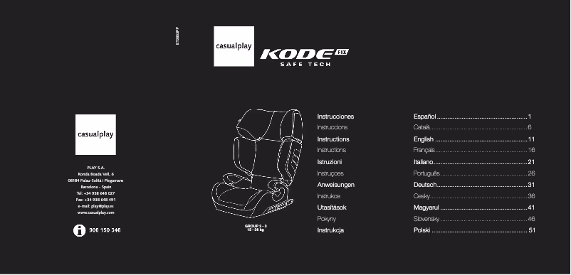 Image de la première page du manuel de l'appareil Kode Fix