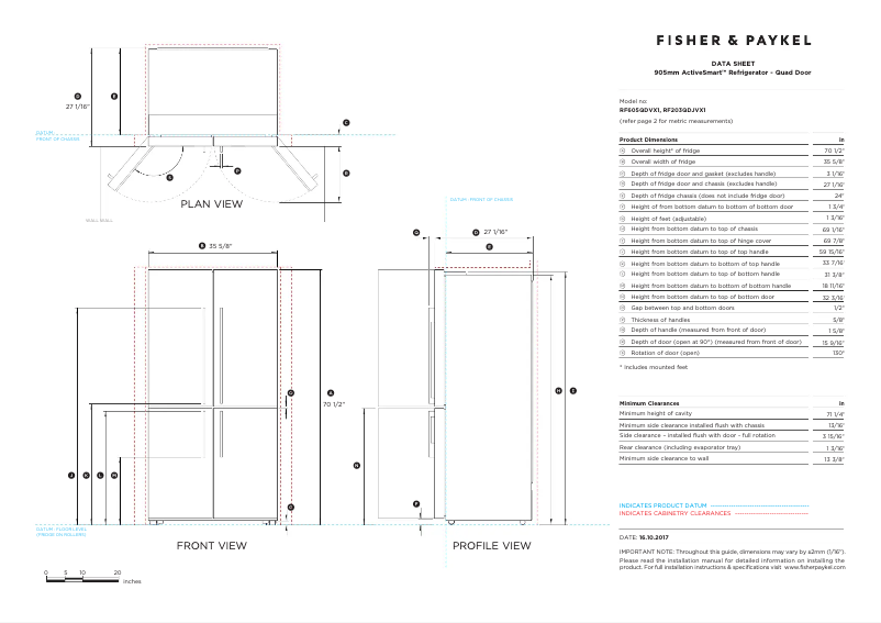 Image de la première page du manuel de l'appareil RF605QDVX2