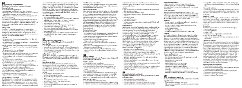 Page 1 de la notice Manuel utilisateur Hähnel HLX-XZ100