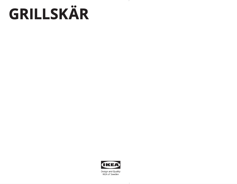 Image de la première page du manuel de l'appareil GRILLSKÄR 304.714.47