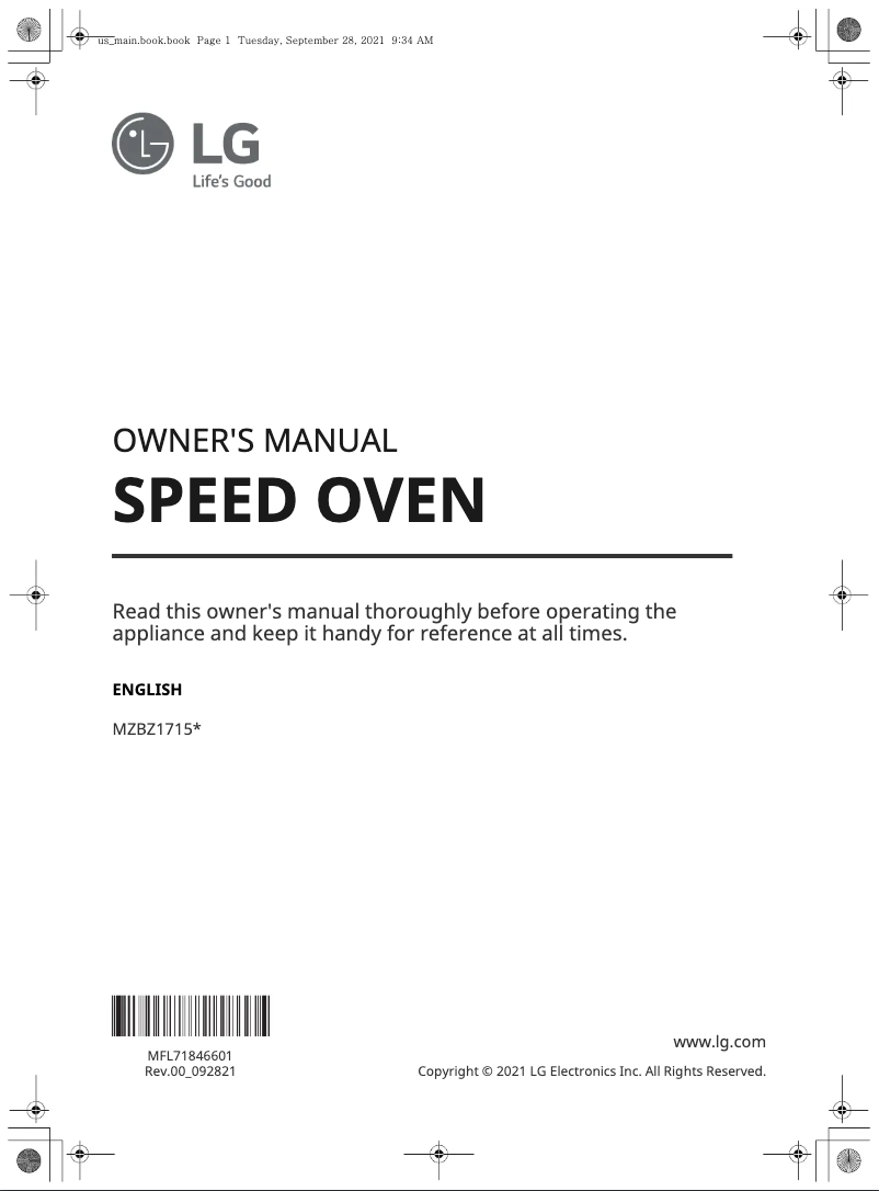 Página 1 del manual Manual de usuario LG MZBZ1715S