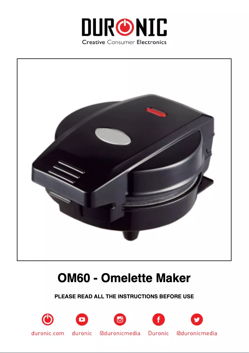 Página 1 del manual Manual de usuario Duronic OM60