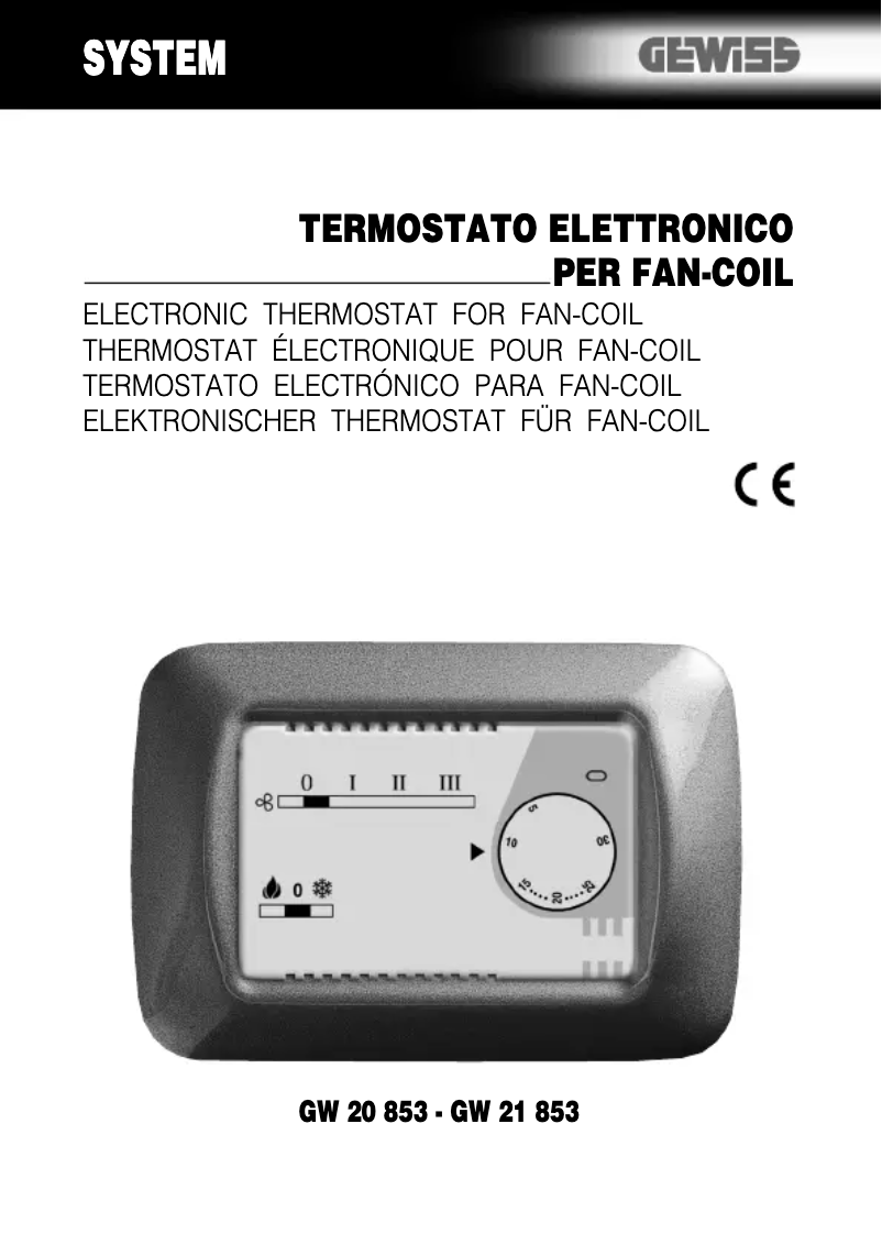 Page 1 de la notice Manuel utilisateur Gewiss GW21853
