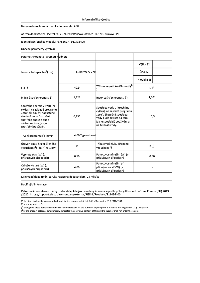 Image de la première page du manuel de l'appareil FSK53627P