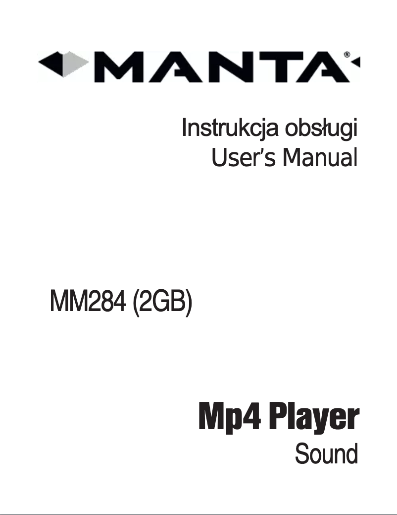 Page 1 de la notice Manuel utilisateur Manta MM284