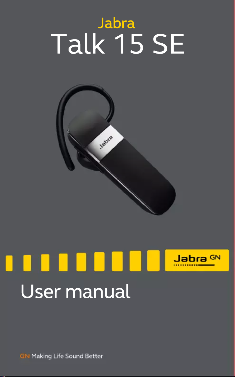 Page n°1 - Manuel utilisateur Jabra Talk 15 SE
