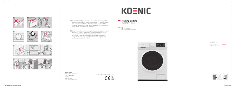 Page n°1 - Manuel utilisateur Koenic KWM 9113 A INV