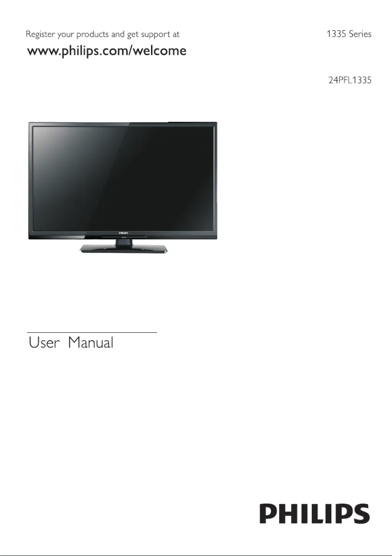 Page 1 de la notice Manuel utilisateur Philips 24PFL1335S