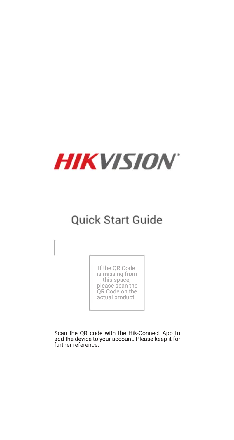 Page n°1 - Manuel utilisateur Hikvision DS-HD2