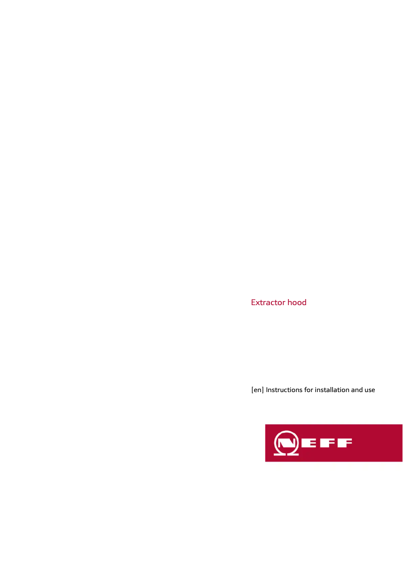 Page 1 de la notice Manuel utilisateur Neff D94GFM1N0B