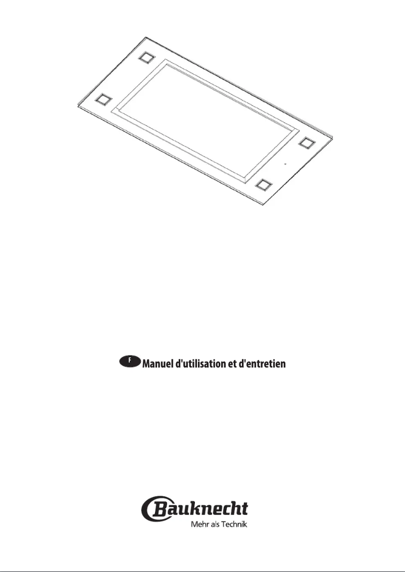 Page 1 de la notice Manuel utilisateur Bauknecht DBEI 104 AR X