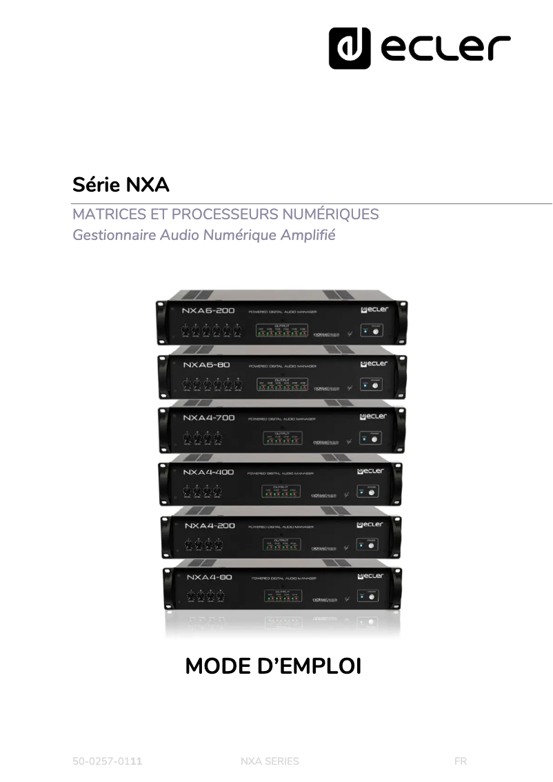 Image de la première page du manuel de l'appareil NXA6-200