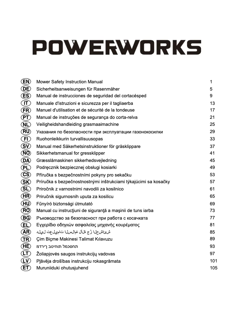First page image of the manual for PD60LM41
