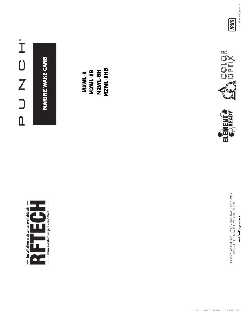 Page 1 de la notice Manuel utilisateur Rockford Fosgate M2WL-8B