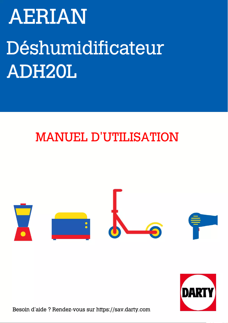 Page n°1 - Manuel utilisateur Aerian ADH20L