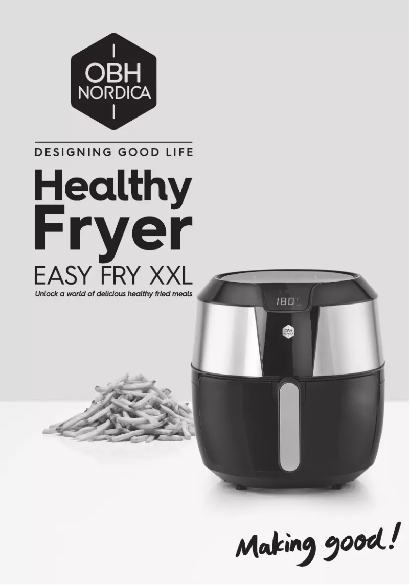 Page 1 de la notice Manuel utilisateur OBH Nordica Easy Fry XXL