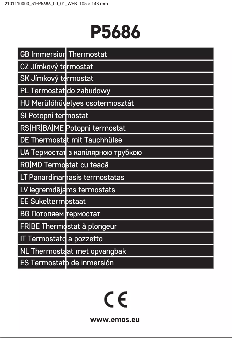 Página 1 del manual Manual de usuario Emos P5686