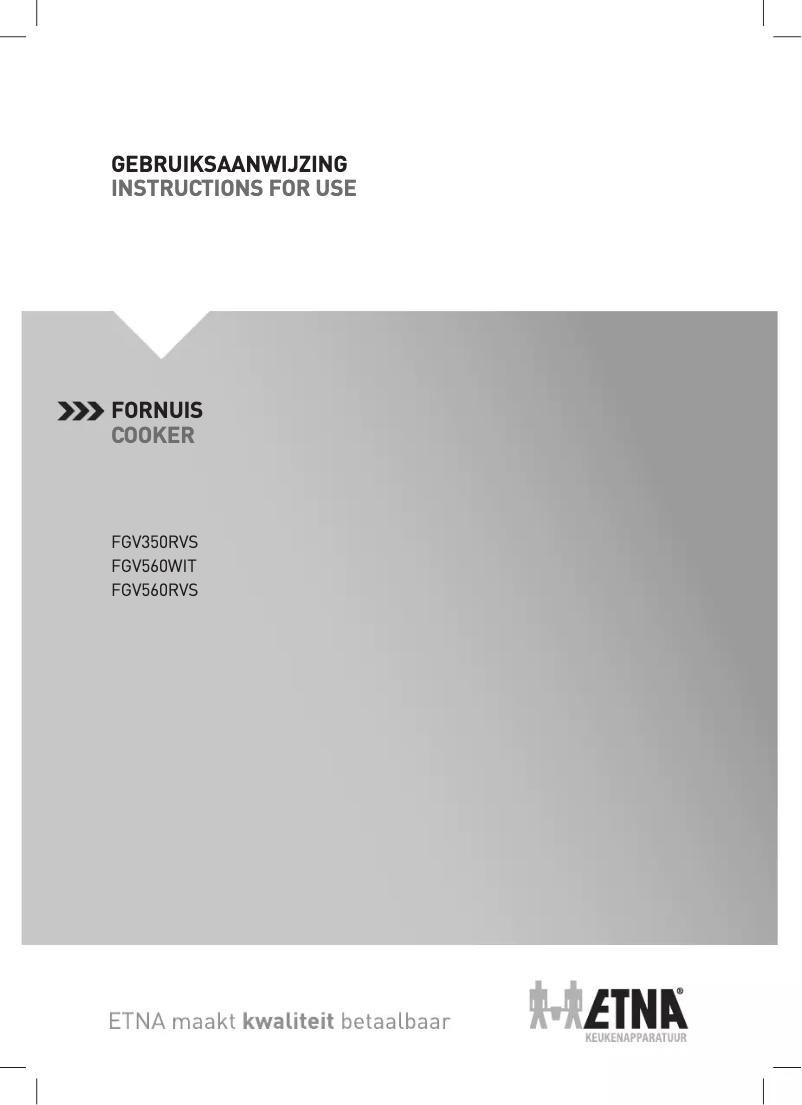 Image de la première page du manuel de l'appareil FGV560WIT