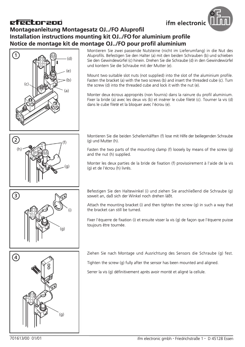 Page n°1 - Manuel utilisateur IFM E21002