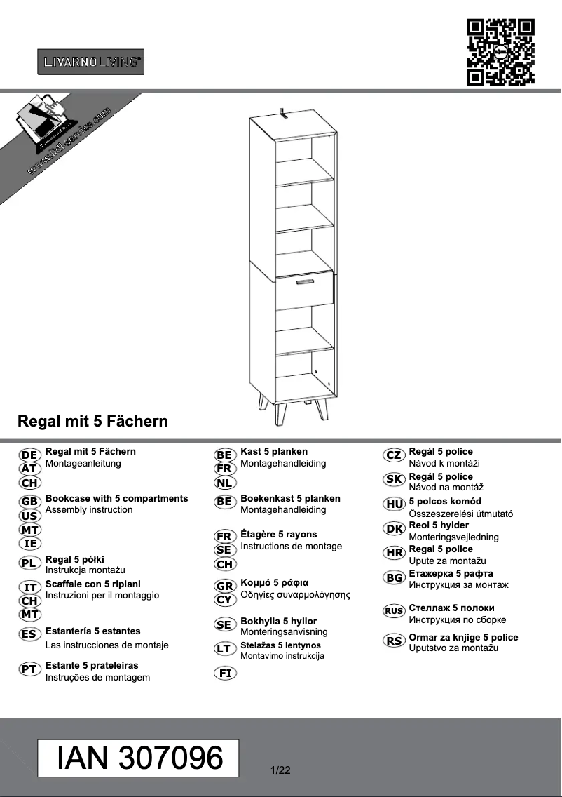 Page 1 de la notice Manuel utilisateur Livarno Lux IAN 302646