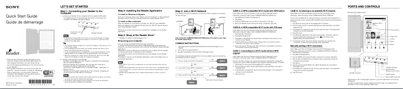 Image de la première page du manuel de l'appareil Touch PRS-T3
