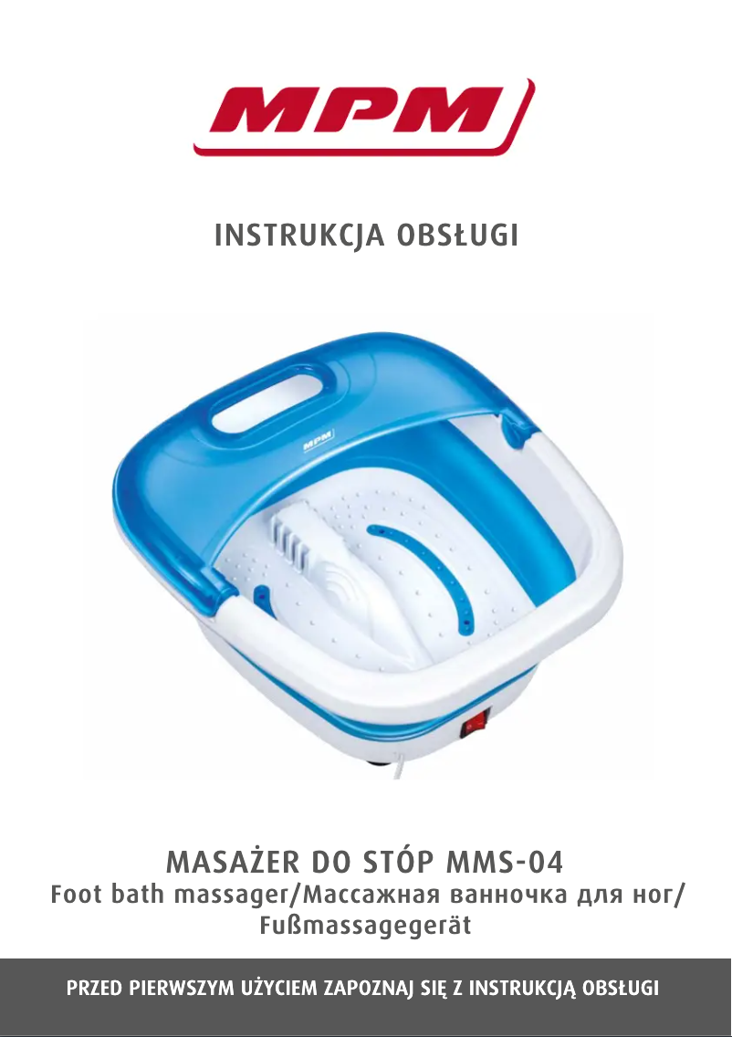 Page 1 de la notice Manuel utilisateur MPM MMS-04