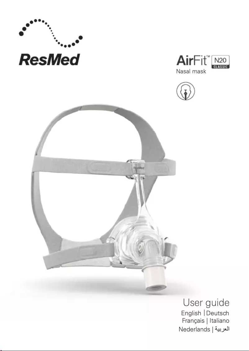 Page n°1 - Manuel utilisateur ResMed AirFit N20 Classic
