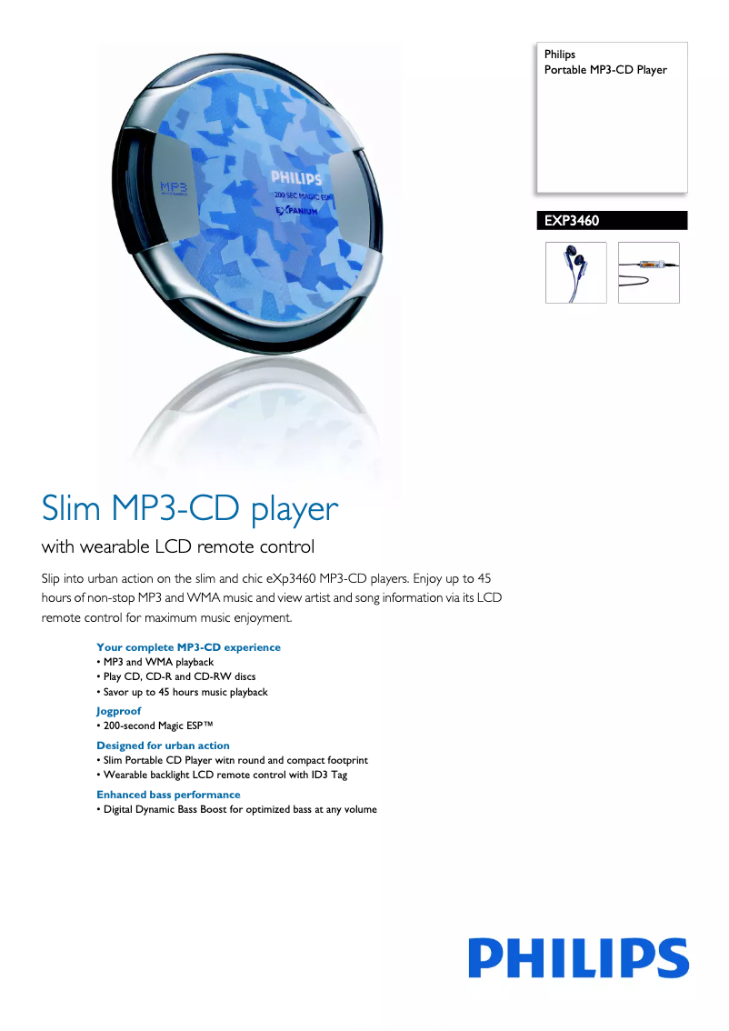 Page n°1 - Brochure Philips Expanium EXP3460