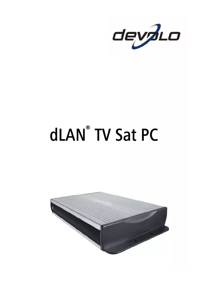 Imagen de la primera página del manual del dispositivo dLAN TV Sat
