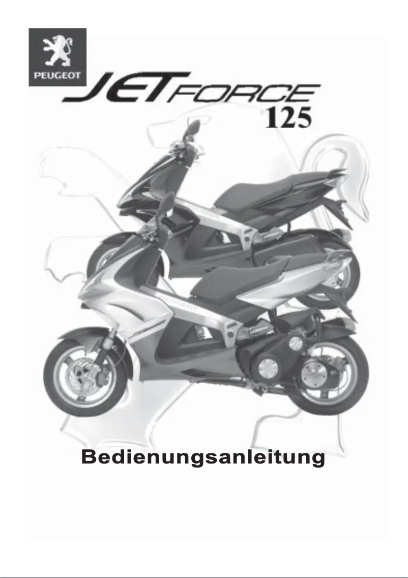 Page 1 de la notice Manuel utilisateur Peugeot JetForce 125cc