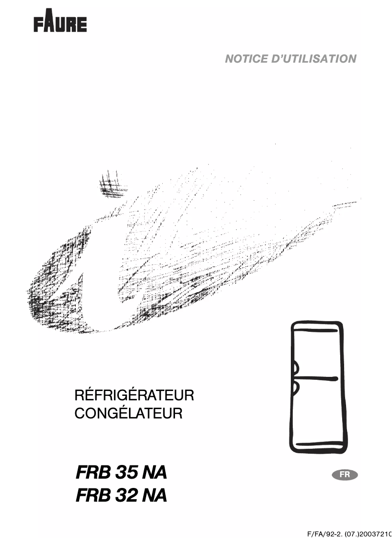 Page n°1 - Manuel utilisateur Faure FRB32NA