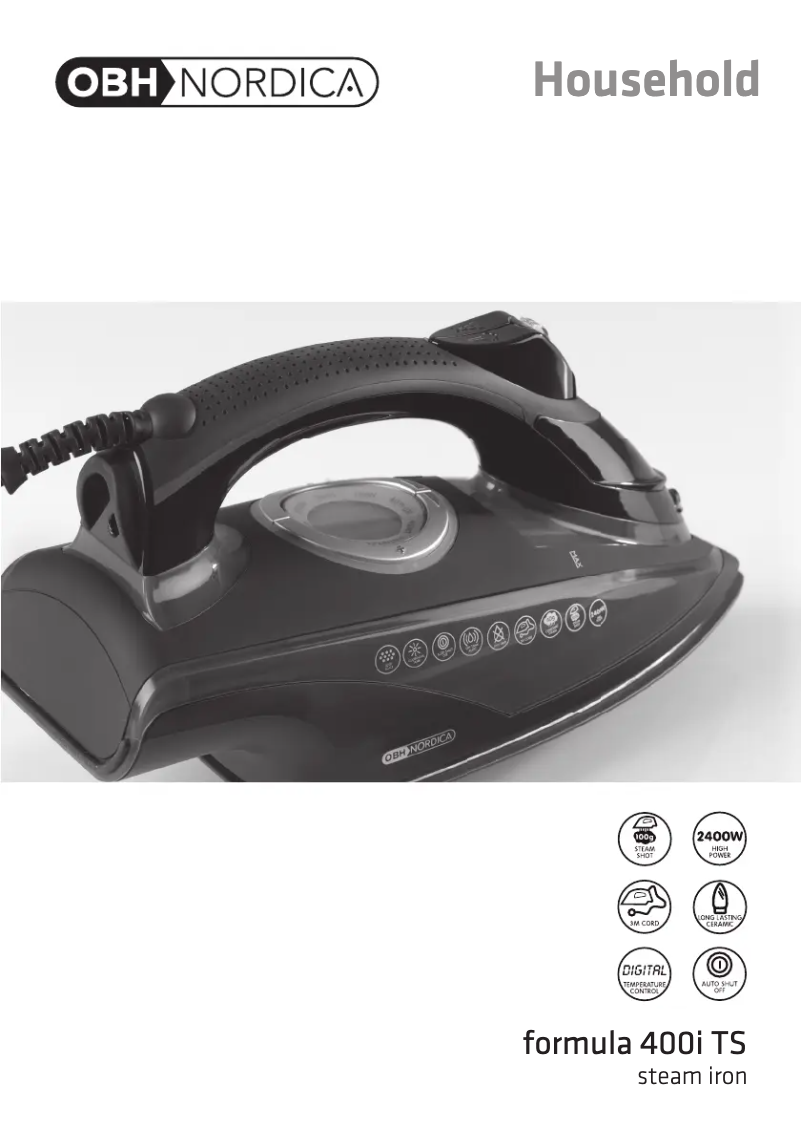 Page 1 de la notice Manuel utilisateur OBH Nordica Formula 400i TS