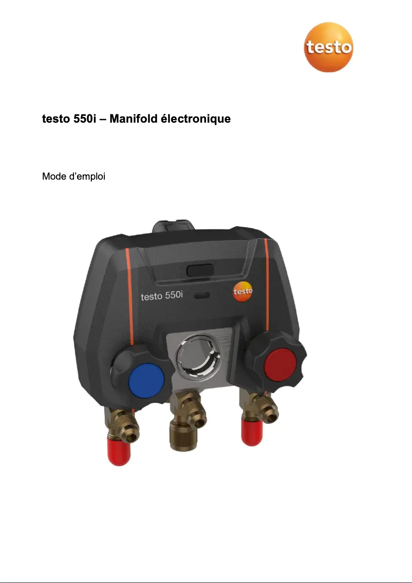 Image de la première page du manuel de l'appareil 550i