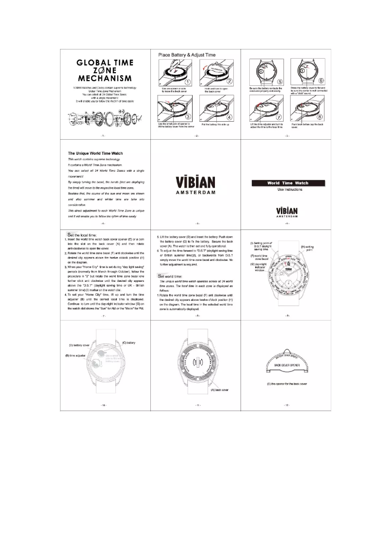 Page 1 de la notice Manuel utilisateur VIBIAN Vivar-05