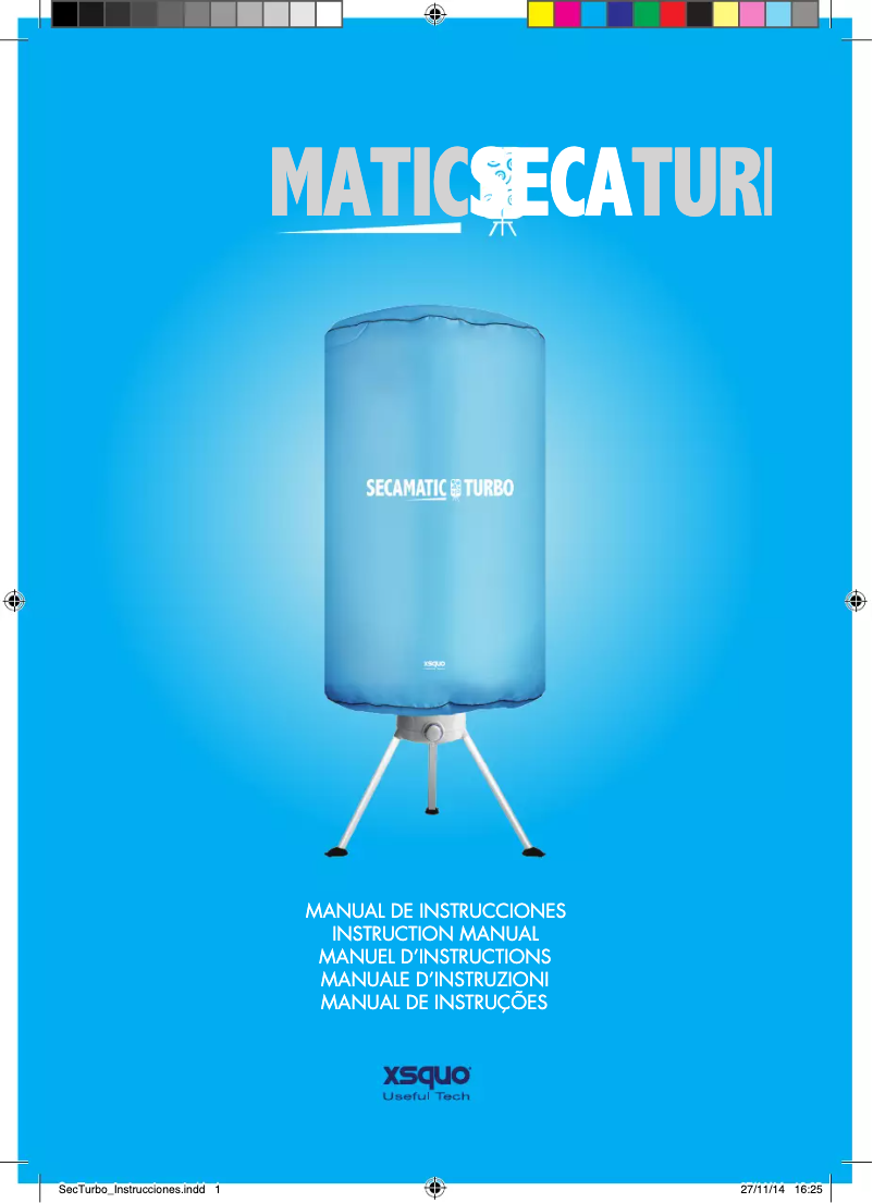 Page 1 de la notice Manuel utilisateur Xsquo SECAMATIC TURBO