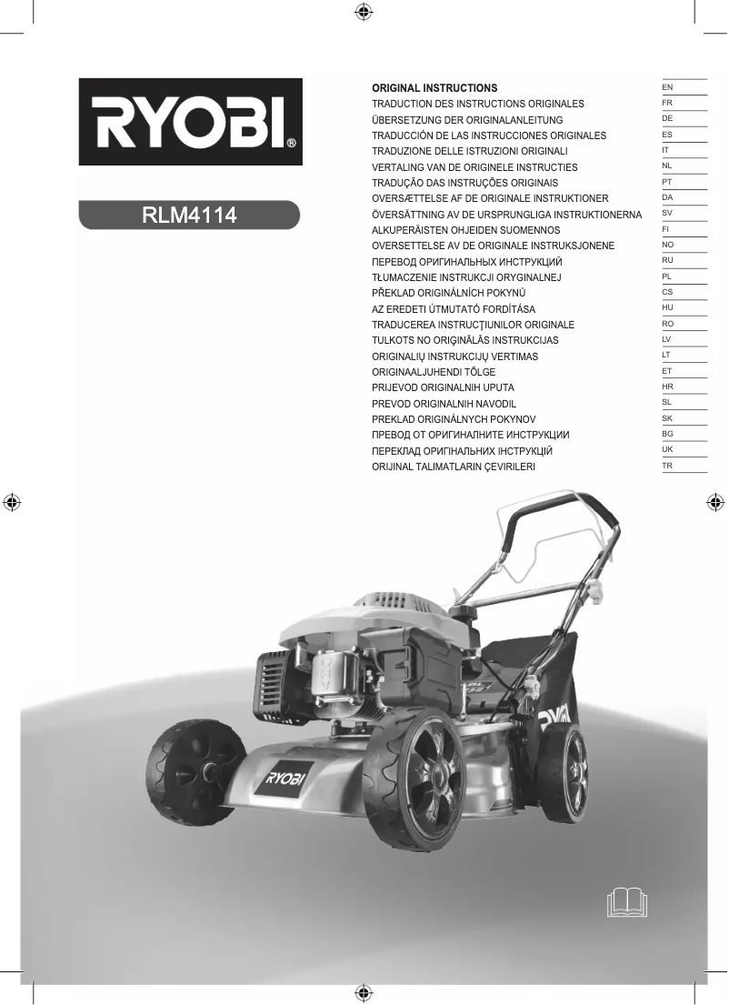 Page n°1 - Manuel utilisateur RYOBI RLM4114