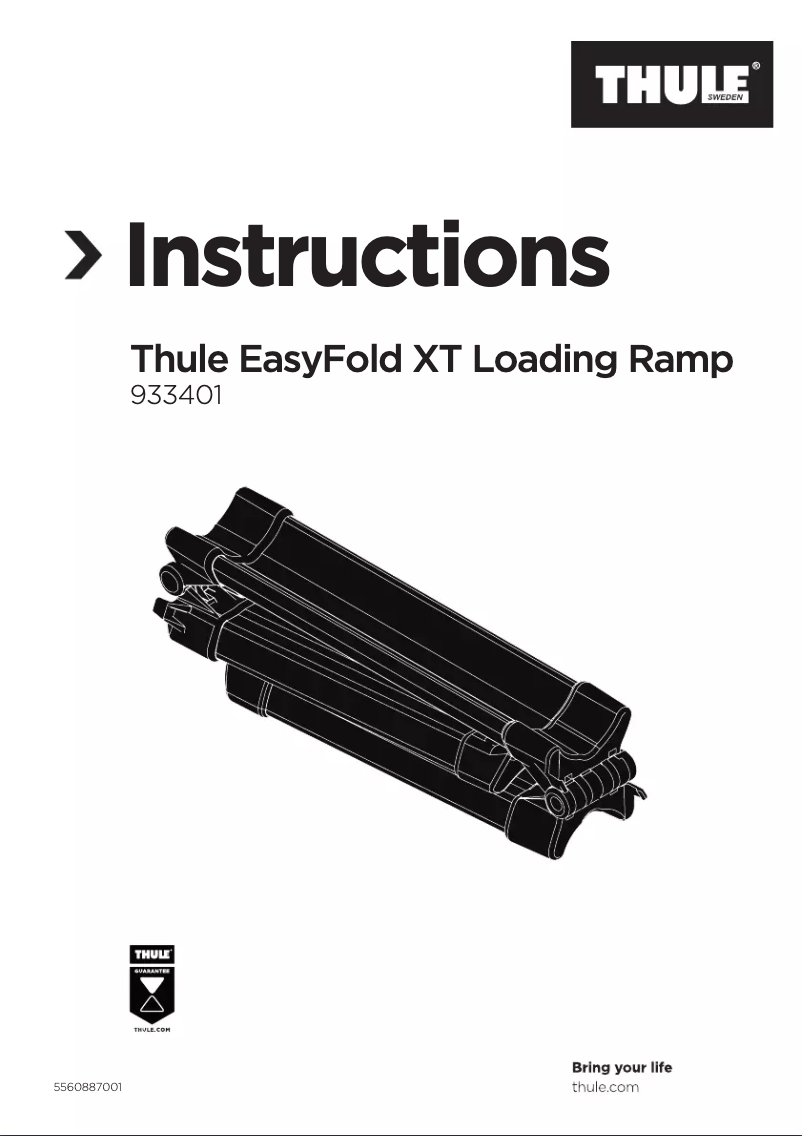 Page 1 de la notice Manuel utilisateur Thule EasyFold XT Loading Ramp