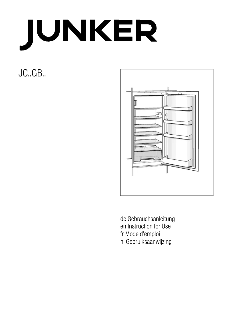 Page 1 de la notice Manuel utilisateur Junker JC30GB30